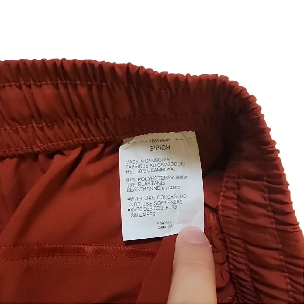 Under Armour Womens Wide Leg Athletic Pants Rust Orange Elastic Waist Small - Picture 4 of 10